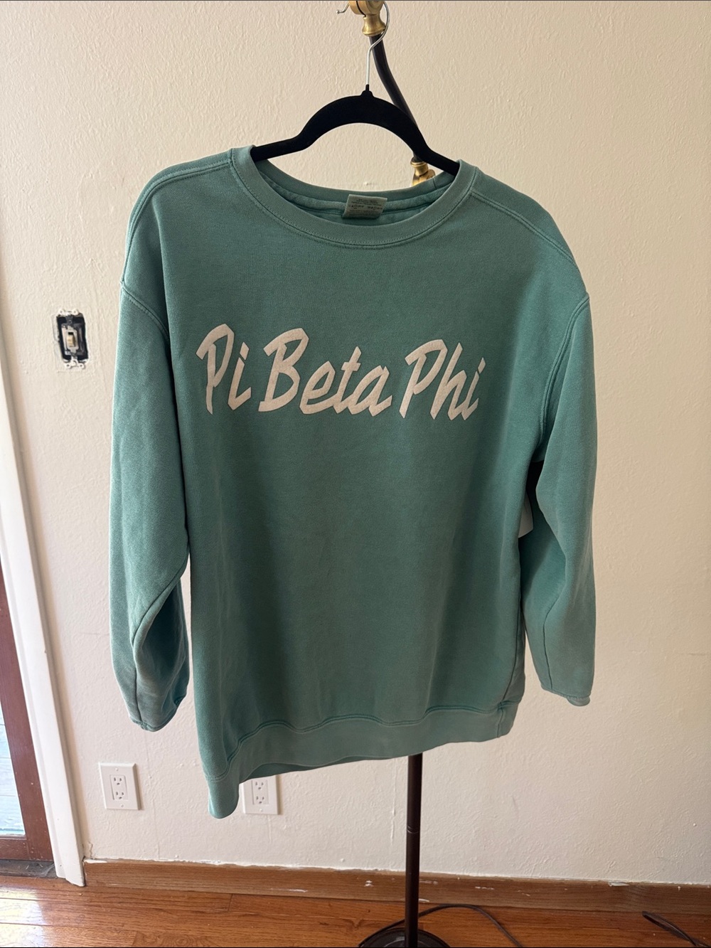 Vintage Pi Beta Phi Crewneck Sweatshirt - Mint Green